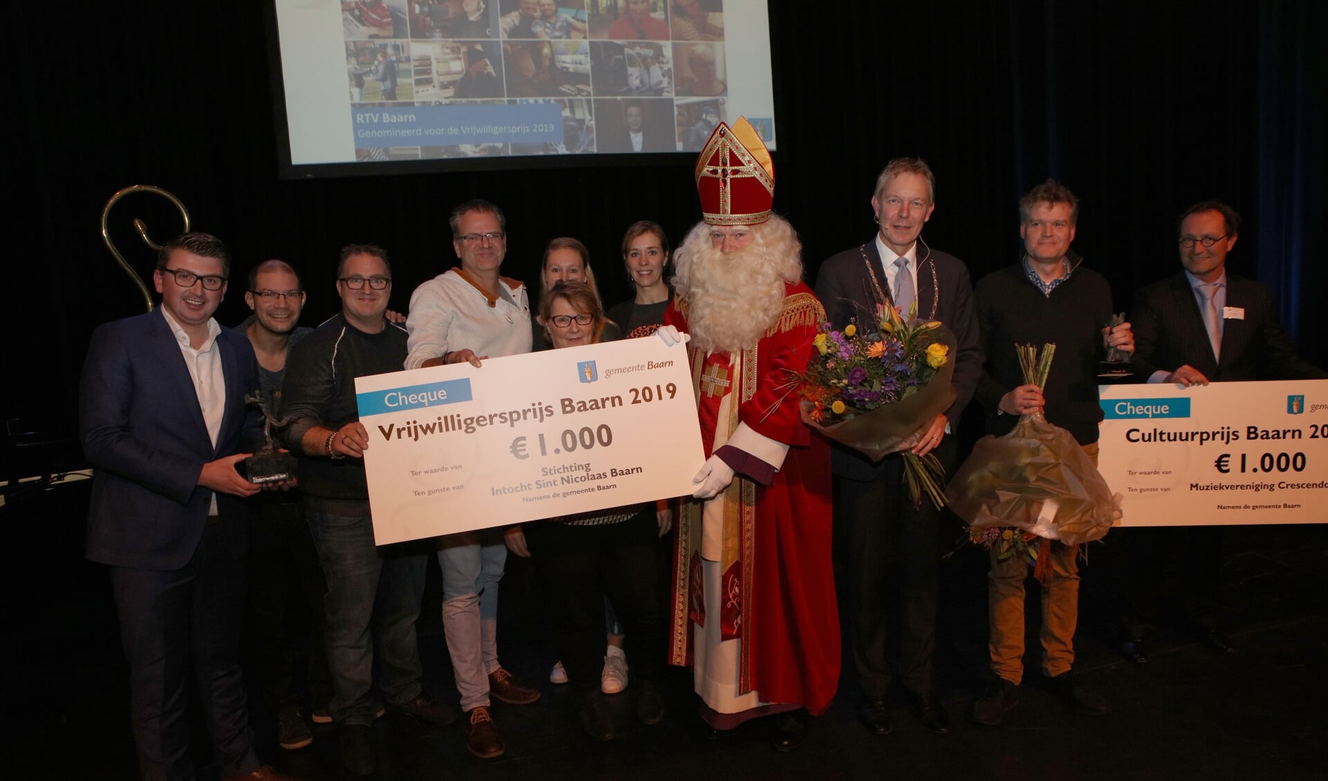 Stichting Intocht Sint Nicolaas en Baarn en Crescendo vielen in 2019 in de prijzen.