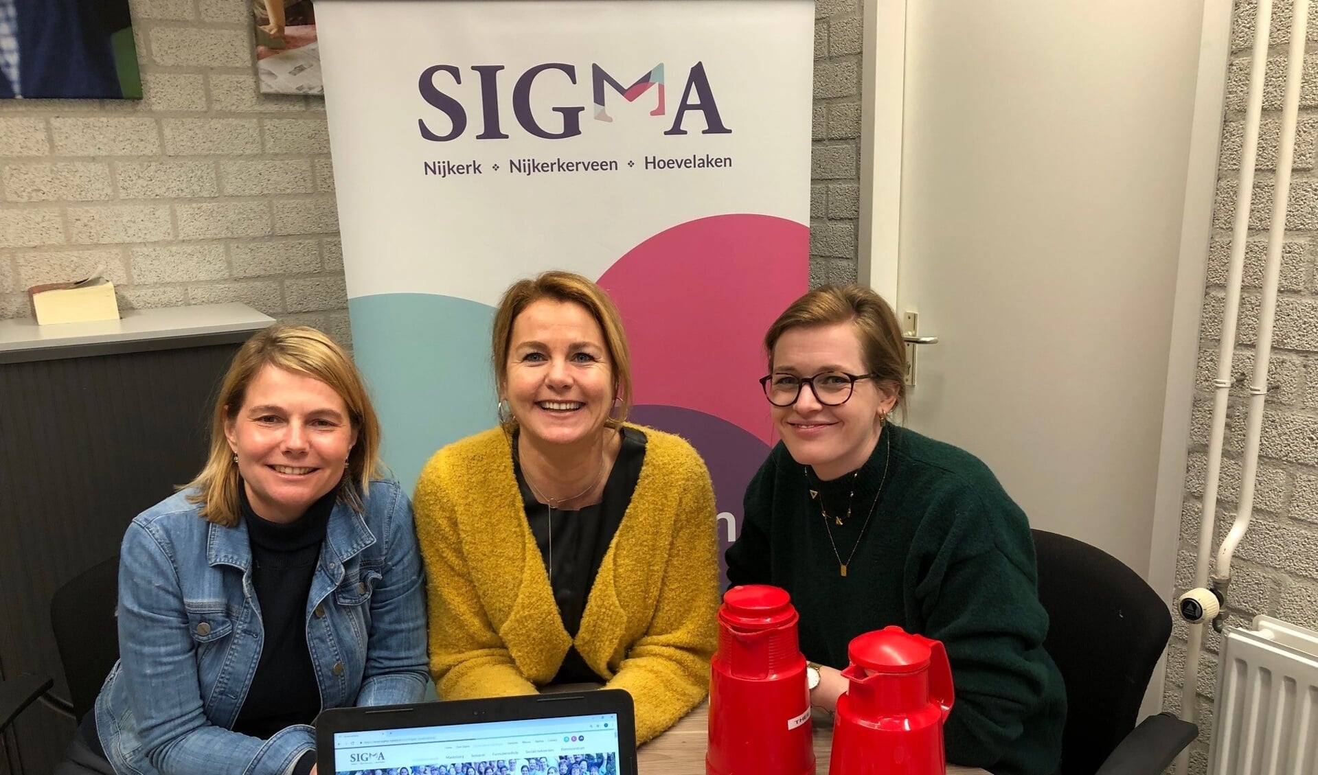 Medewerkers Vrijwilligerswerk Sigma: Anne Jose Schimmel, Wendy van Wee, Marloes van Est