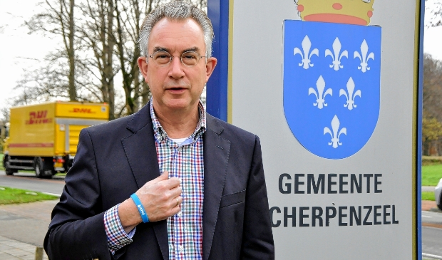 <p>Henk Vreeswijk in januari 2019 als wethouder van Scherpenzeel</p>