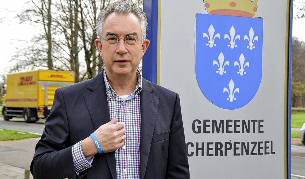 Henk Vreeswijk in januari 2019 als wethouder van Scherpenzeel