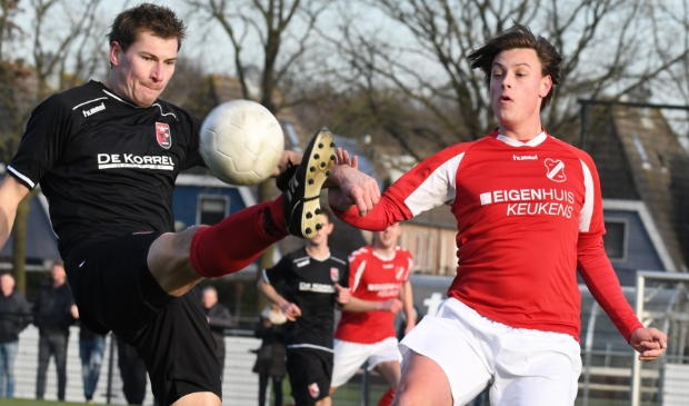 <p>Archieffoto van derby tussen sc Hoevelaken en Terschuurse Boys in 2019.</p>