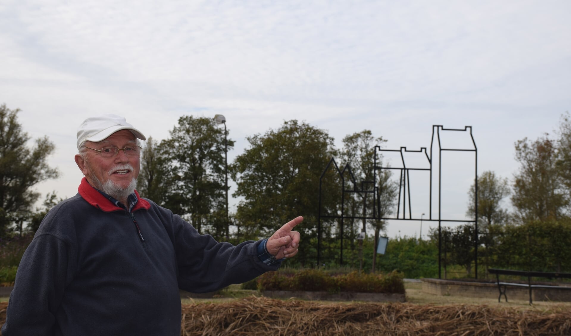 Frans Landzaat bij zijn favoriete plek