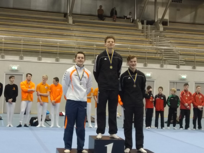 Yuri van Noordenne op het erepodium