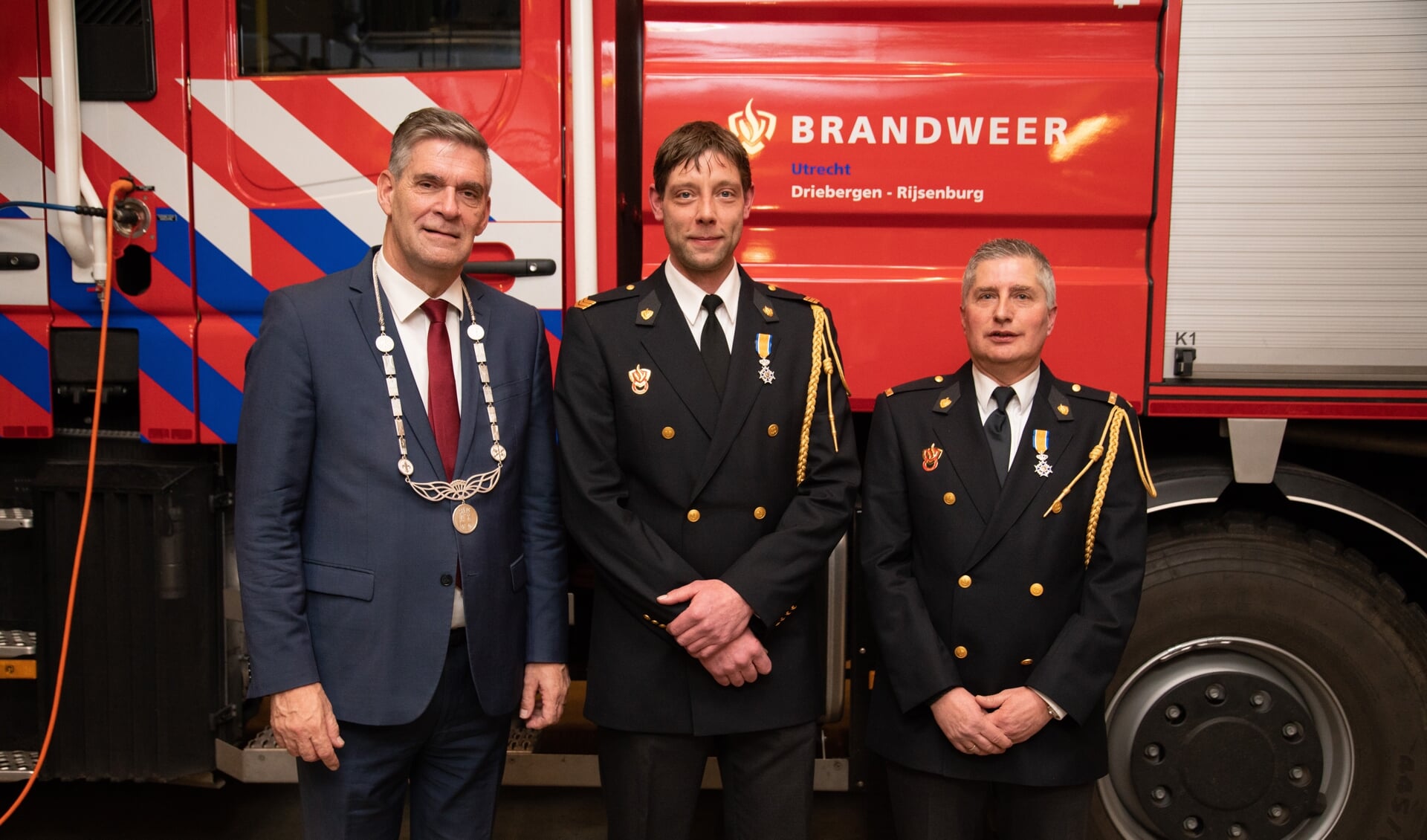 Koninklijke onderscheiding voor twee brandweermannen