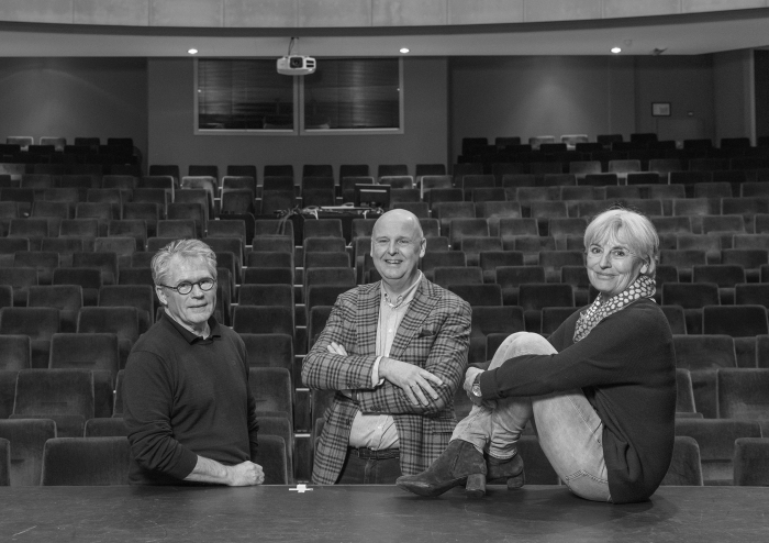 Vlnr: Mich Buschman, Ronald de Wilde en Annelies Barendrecht