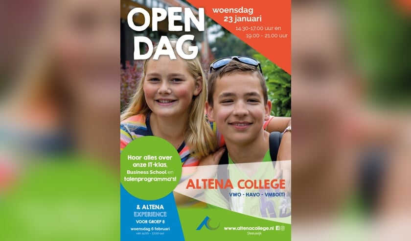 Uitnodiging Open Dag Altena College