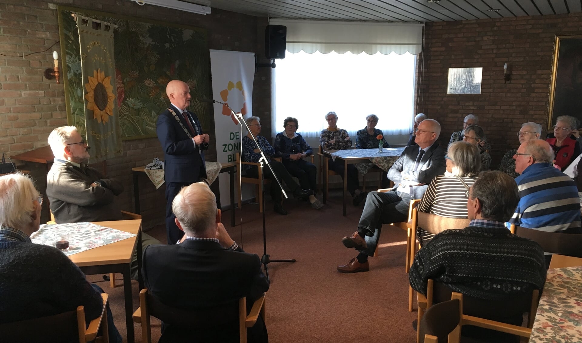Nieuwjaarstoespraak burgemeester bij Zonnebloem Odijk