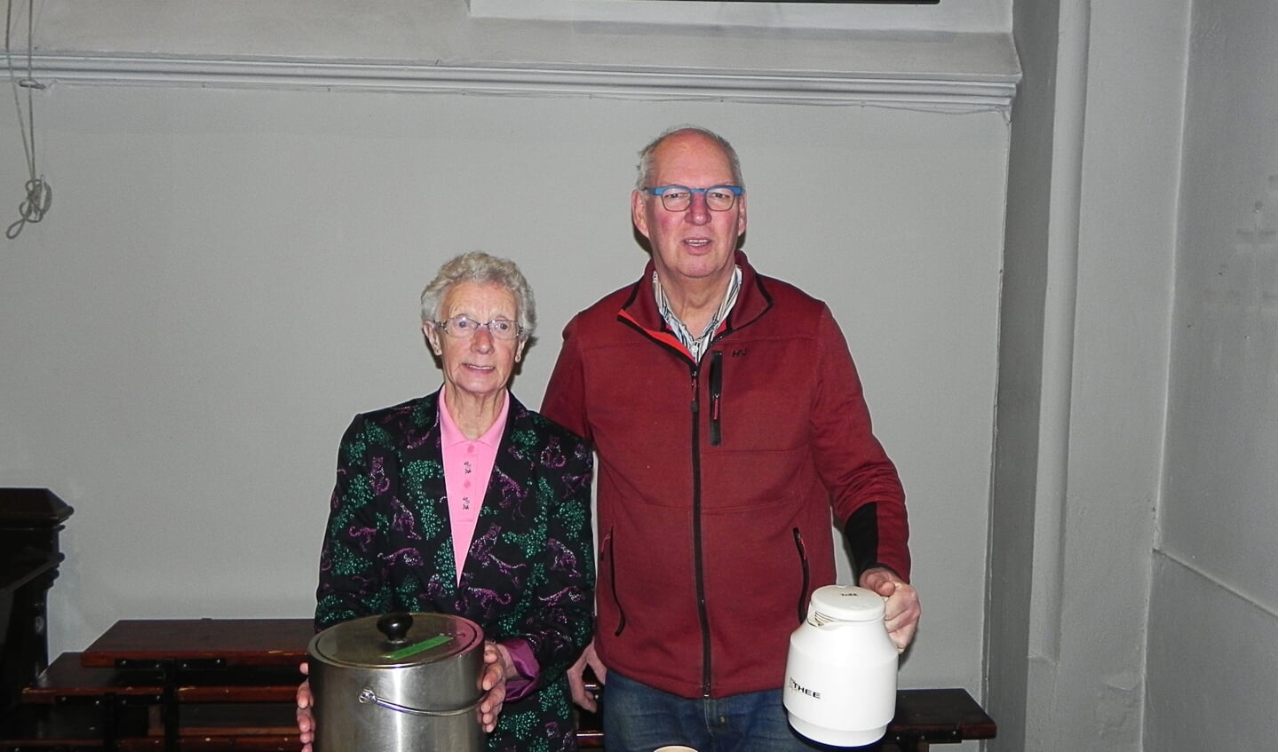 Het duo Riet Aben en Jos van Vliet zorgden voor de inwendige mens.