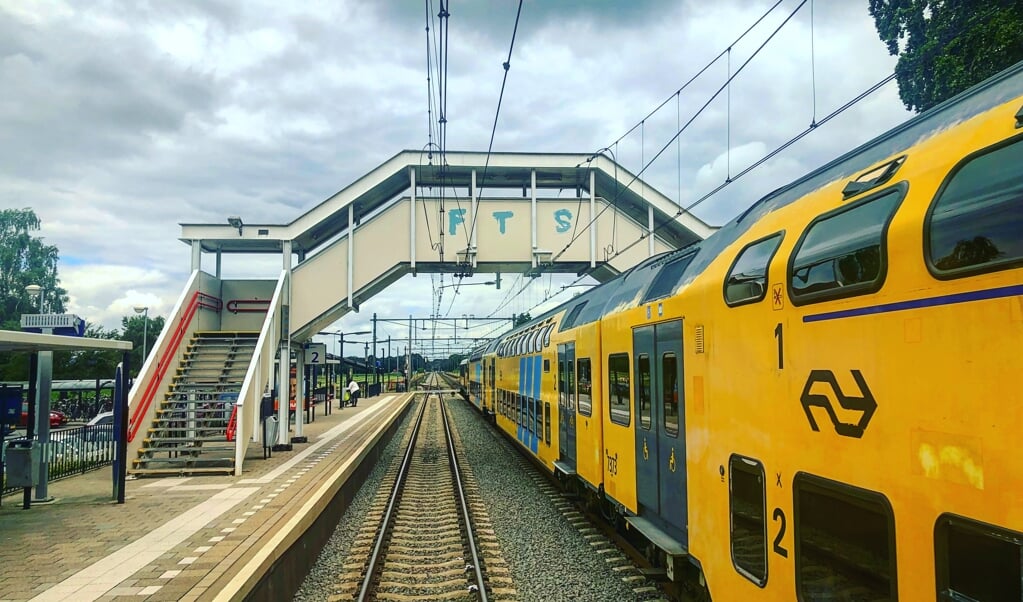 Archieffoto: Station Putten. Vanaf hier zullen de treinen hun reguliere traject vervolgen in de richting van Zwolle.