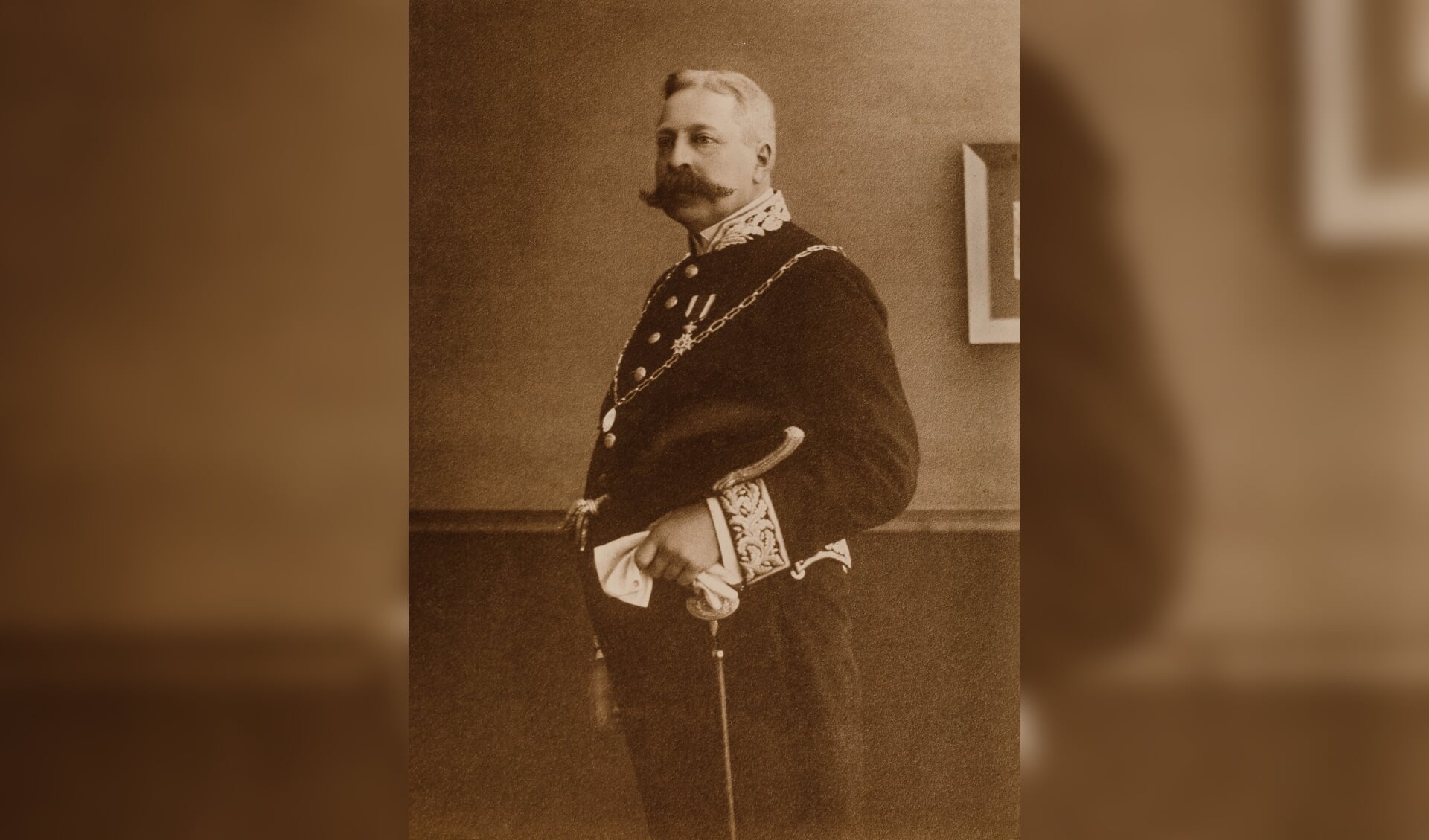 Burgemeester Waller rond 1900