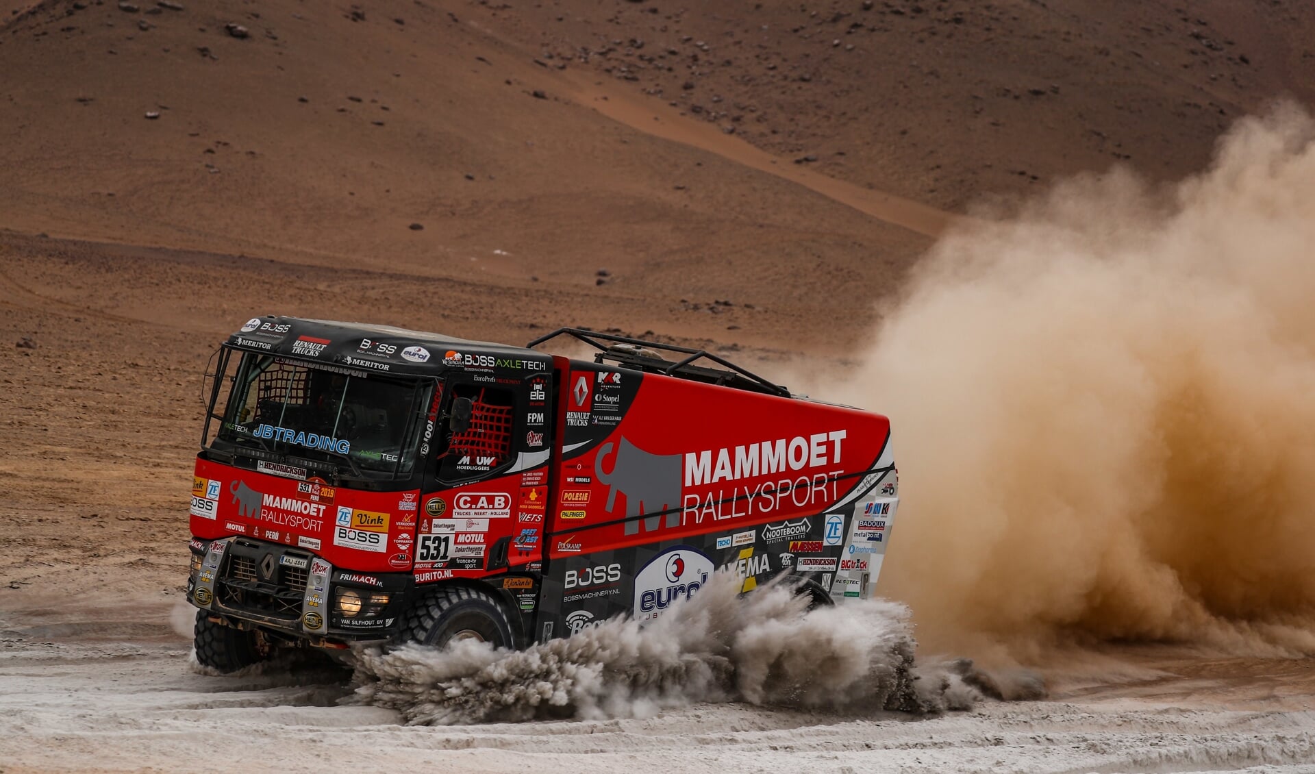 Janus van Kasteren bezorgde Mammoet Rallysport een zevende plaats in de vierde etappe.