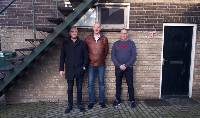 Het bestuur van Burgerinitiatief Woudenberg: Harro Bos, voorzitter Jacco van den Essenbur en Erik van Asselt.