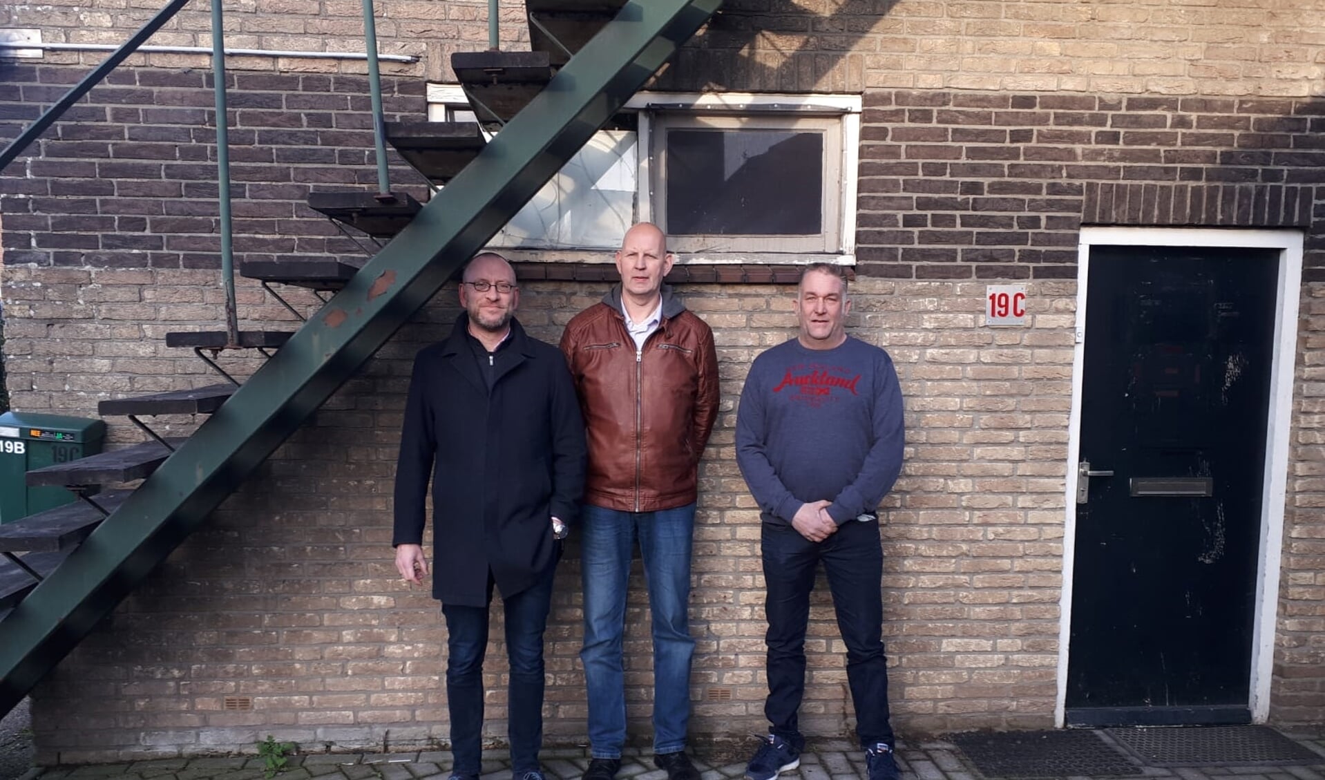 Het bestuur van Burgerinitiatief Woudenberg: Harro Bos, voorzitter Jacco van den Essenbur en Erik van Asselt.