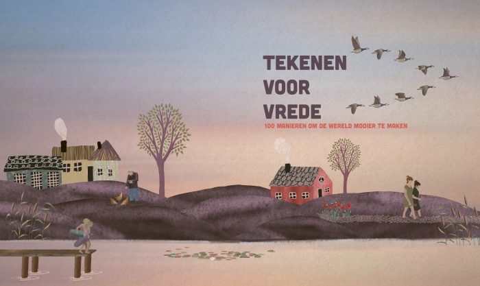 Titelpagina inspiratieboek Tekenen voor vrede