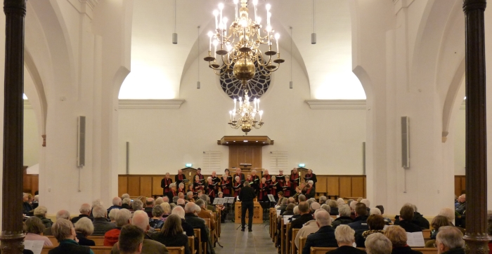 Het Bennekoms Vocaal Ensemble in de Oude Kerk van Bennekom