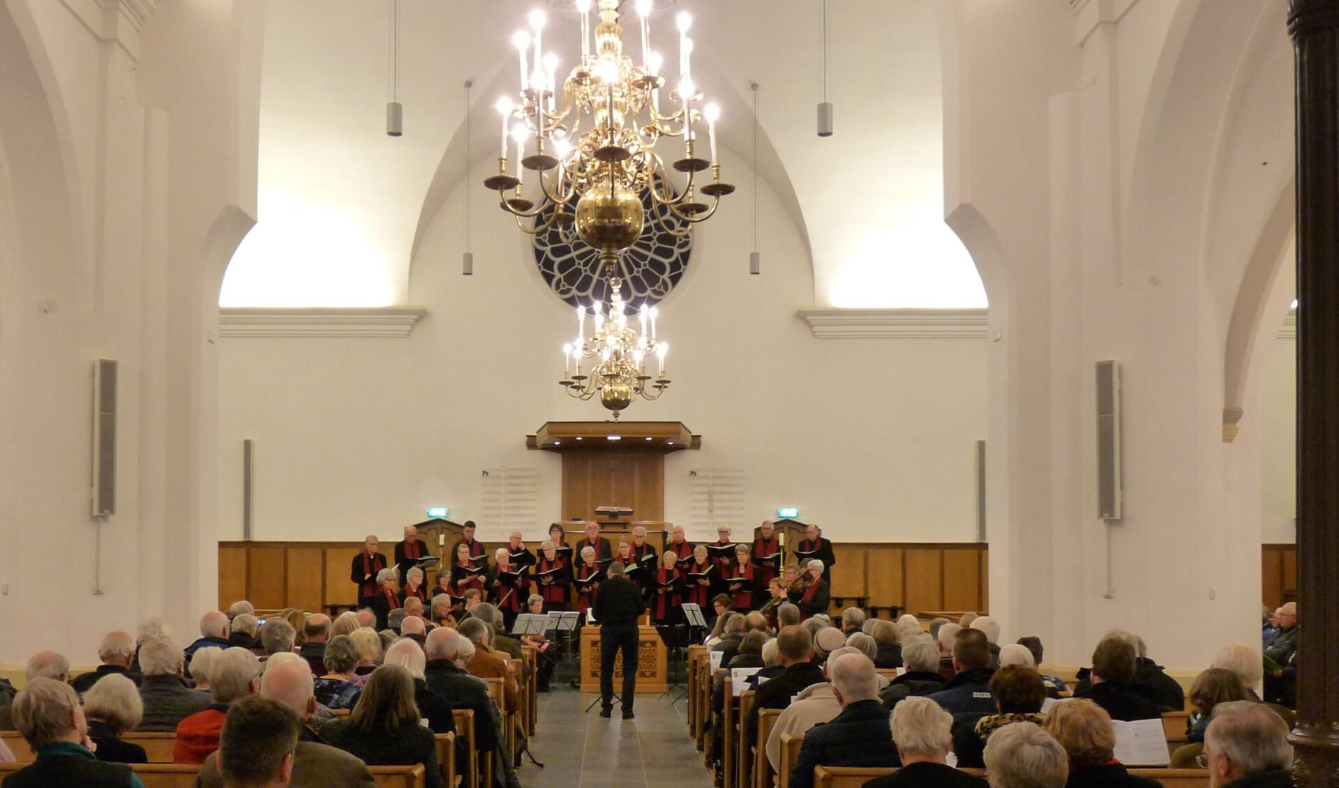 Het Bennekoms Vocaal Ensemble in de Oude Kerk van Bennekom