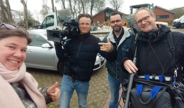 Links: Maranke Pater, tweede man van rechts: Olaf Koelewijn
