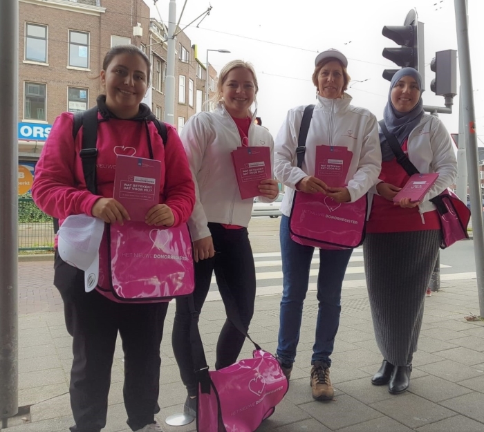 Voorlichtingsteam in actie