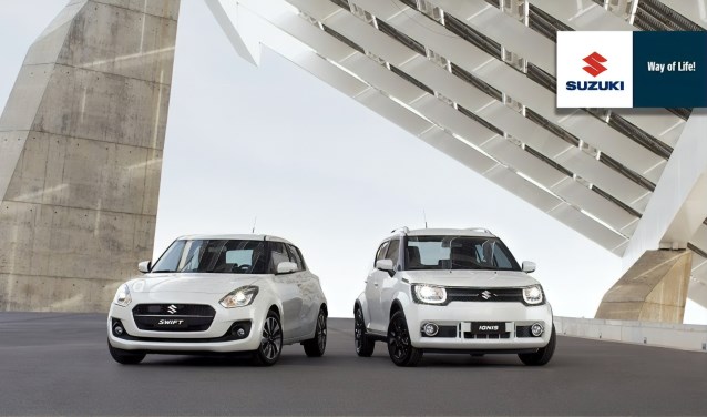 De nieuwste Ignis en Swift met het Smart Hybride Systeem staan bij Autobedrijf H. Kroon in de showroom.