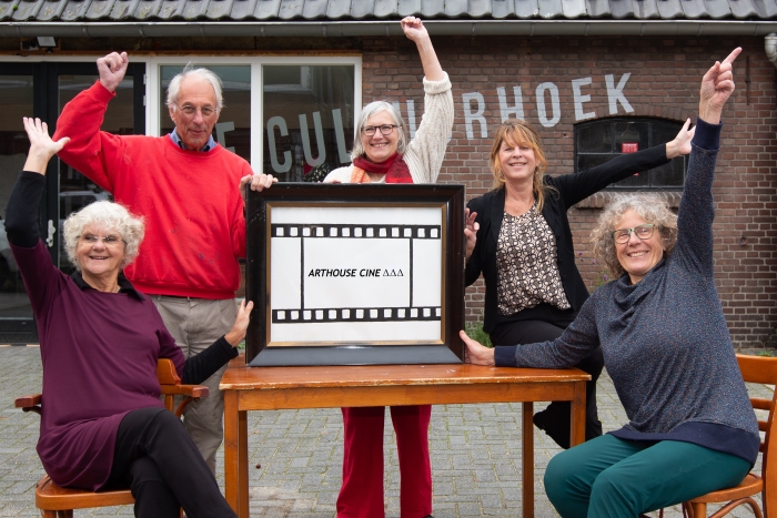 vlnr. Digna Weiss, Ed Weiss, Ellen Rijken, Katka Kolmas, Mieke van IJzendoorn