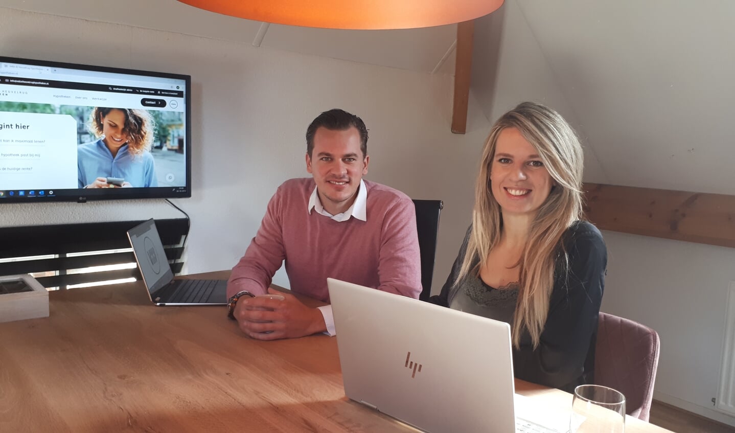 Mark van Leersum en Stephanie van Amerongen zijn de vakkundige adviseurs van Vallei en Heuvelrug Hypotheken.