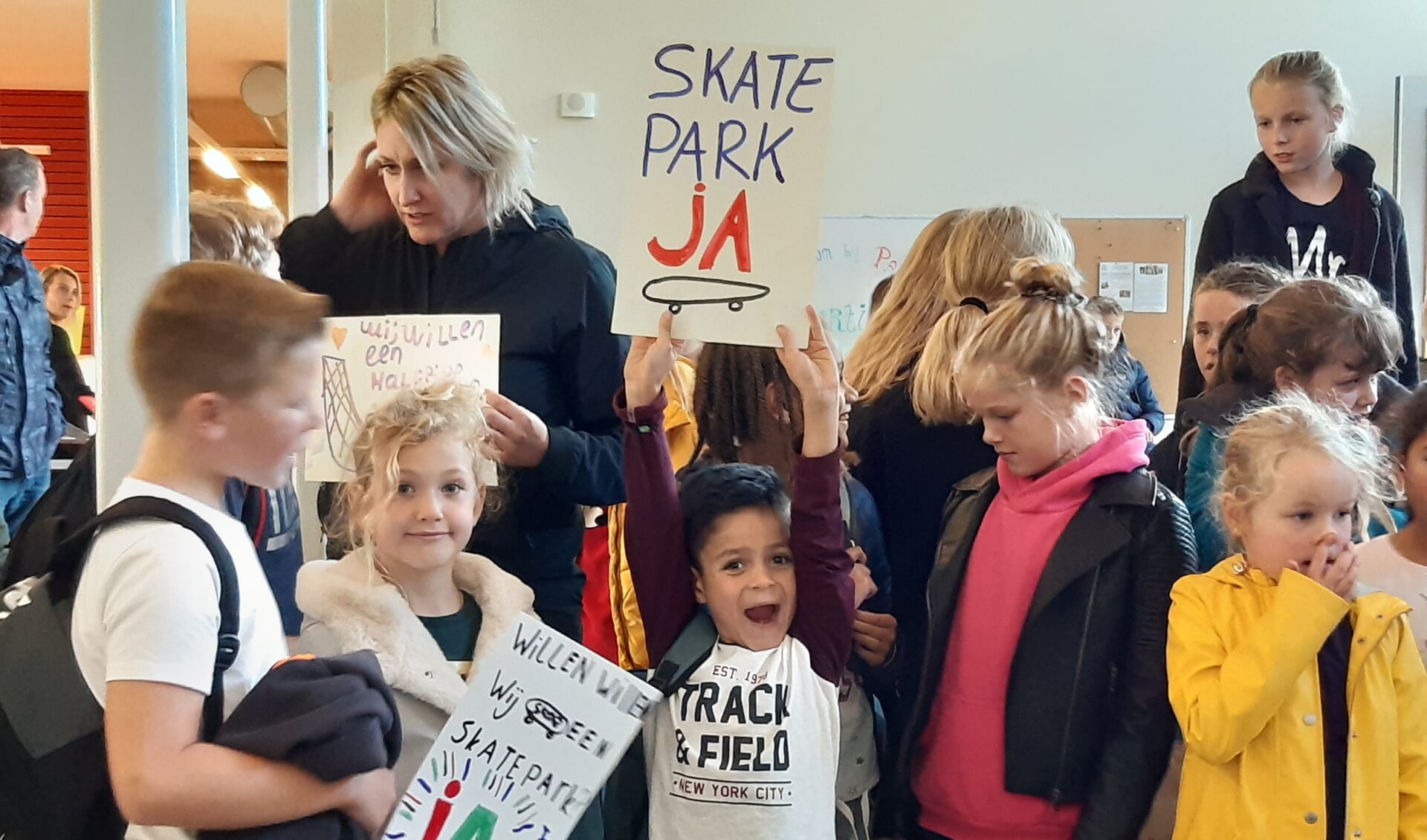 Vorig jaar maakten Werkhovense kinderen duidelijk dat ze erg veel zin hebben in een skatebaan (archief okt 2019)