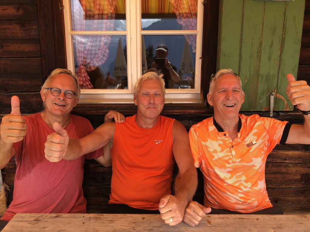 Hennie Derks, Fred Van de Vecht en Wim Jacobs zijn er helemaal klaar voor.
