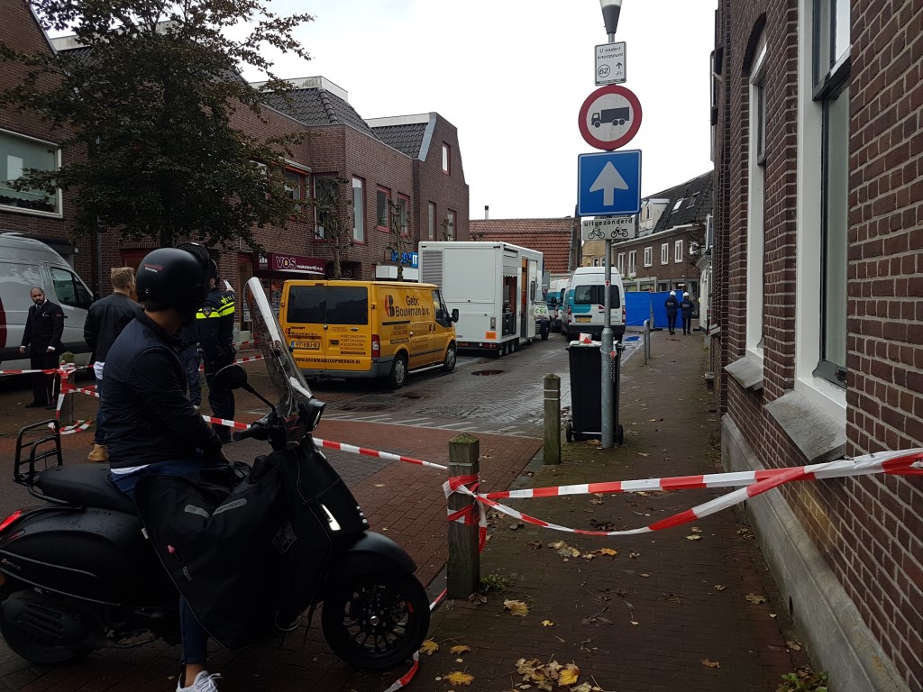 Dorpsstraat afgesloten.