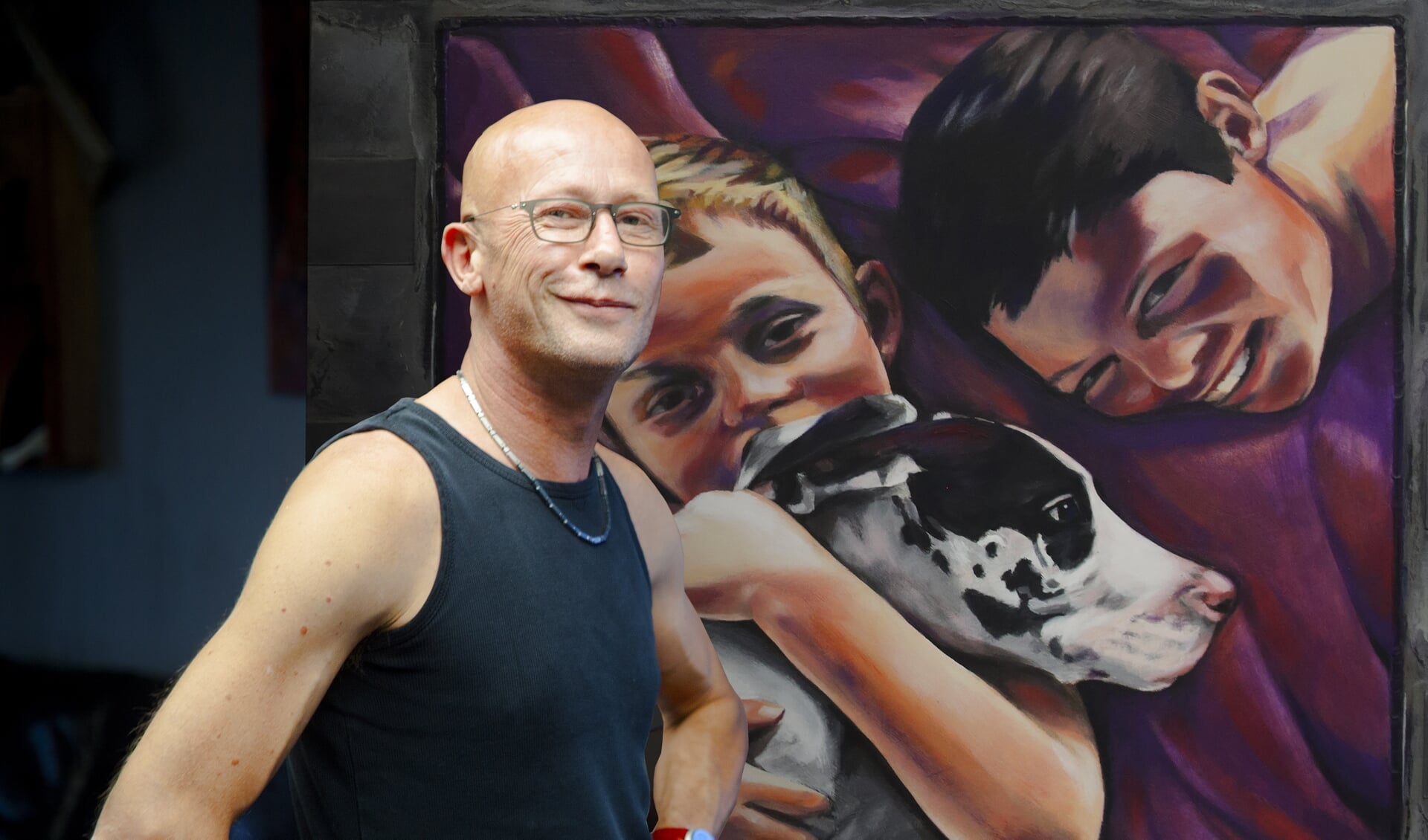 Kunstenaar Mike Robbertsen exposeert in het Toon Hermans Huis Ede