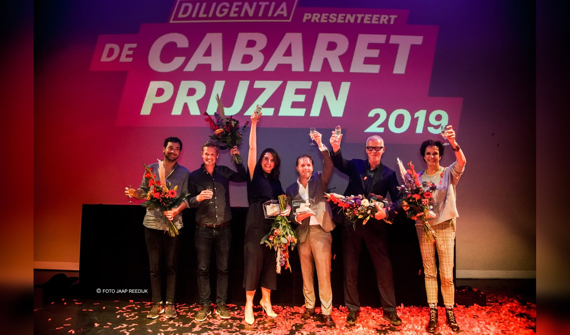 Louise Korthals wint de Poelifinario in Theater Diligentia in Den Haag.