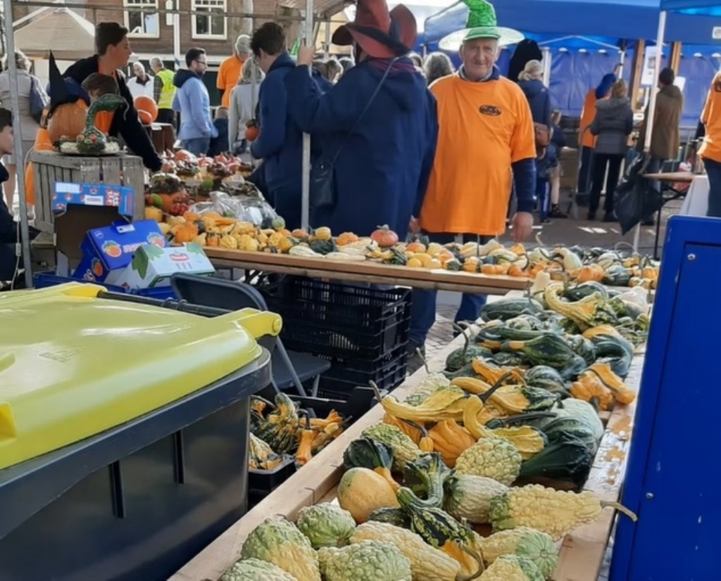 Heel veel pompoenen op het Oude Dorp