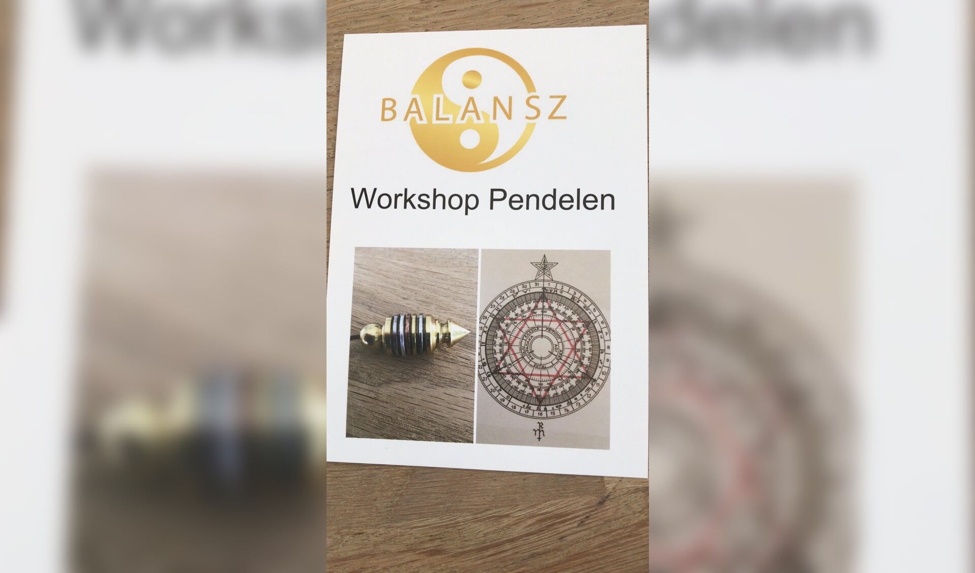 pendelen voor balans....