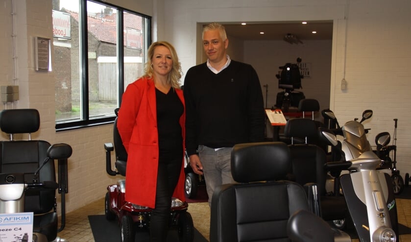 Dennis en Marion Dorrestein in hun nieuwe zaak.