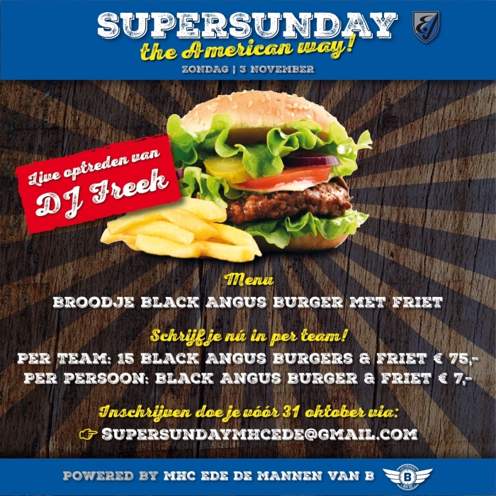 Activiteiten op SuperSunday 3 november 2019