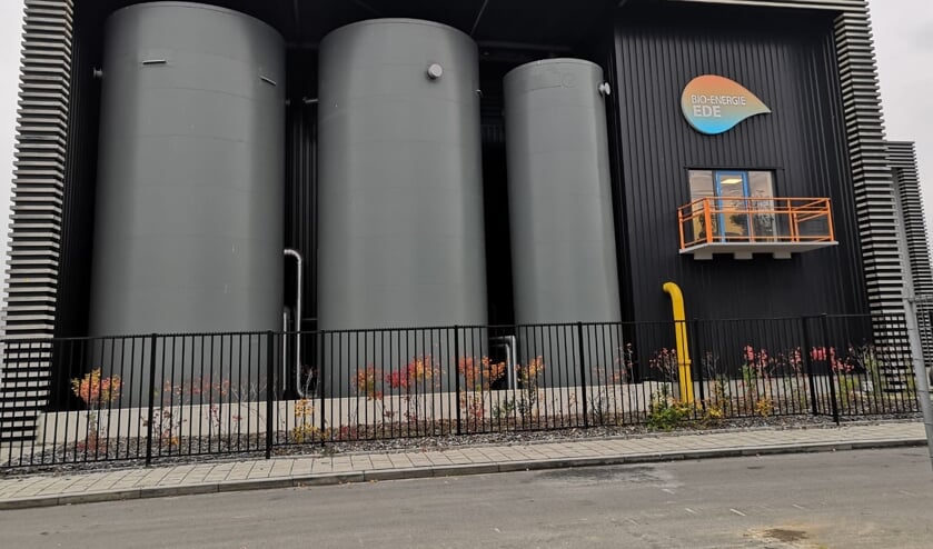 De biomassacentrale nabij de Kenniscampus Ede aan de Geerweg, tussen Zandlaan en Reehorsterweg.
