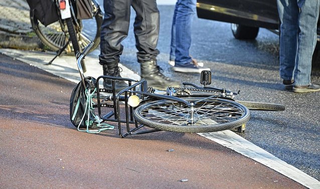 Een fietser is betrokken geraakt bij een ongeval.
