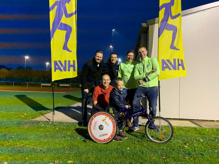 Mirko de Valk in zijn racerunner.