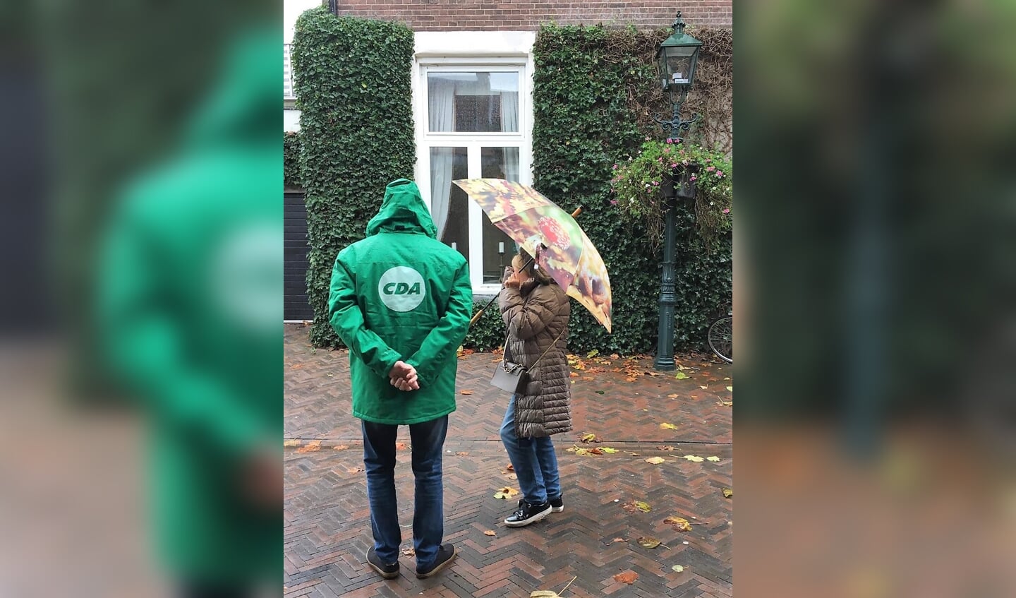 voorbijgangers bevragen bij Laanplein