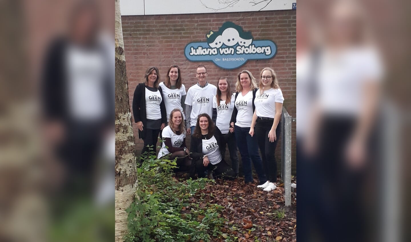 Een deel van het team van de Hoofddorpse Juliana van Stolbergschool. 