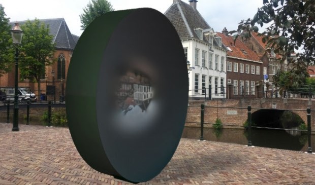 Een impressie van het geplande kunstwerk.