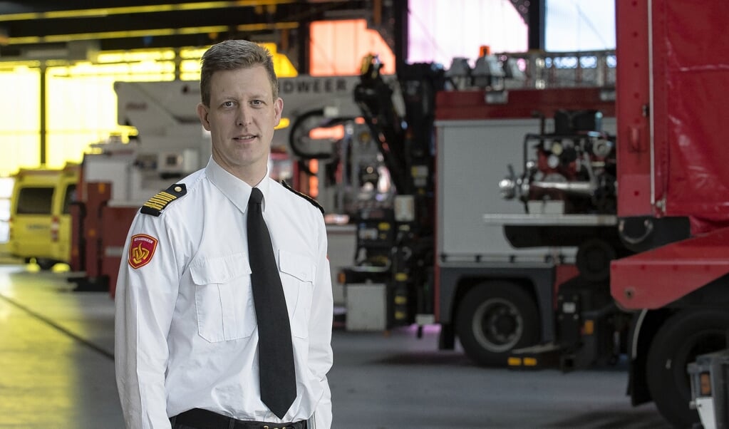 Archieffoto van brandweercommandant Albert-Jan van Maren, uit 2014.