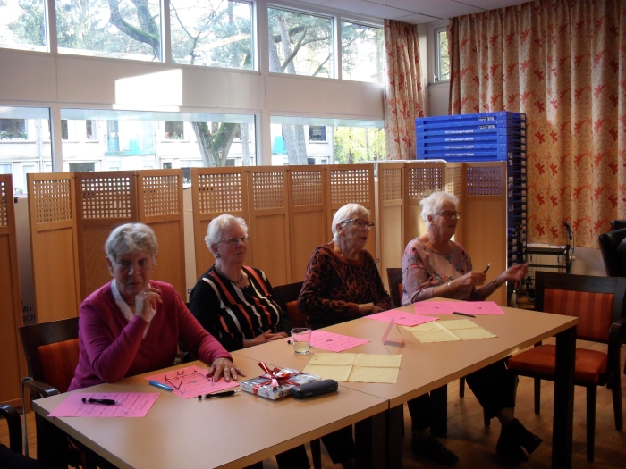 Druk bezig met meezingen
