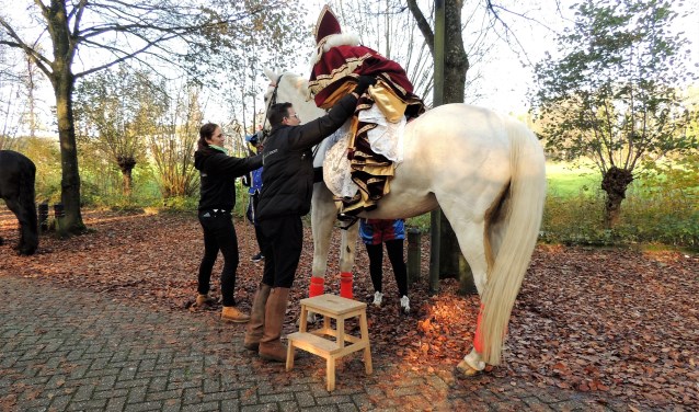 Sinterklaas maakt zich op voor een rondje Velsen.