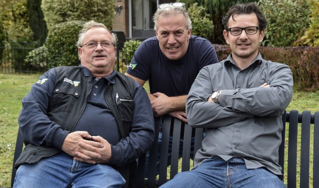 De huismeesters van Cocon Wonen, vanaf links: Arie van Schalm, Ronald de Rooij en Martijn van Wees