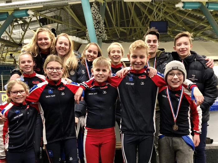 De jeugdleden van de Edese IJsvereniging reden samen 24 persoonlijke records