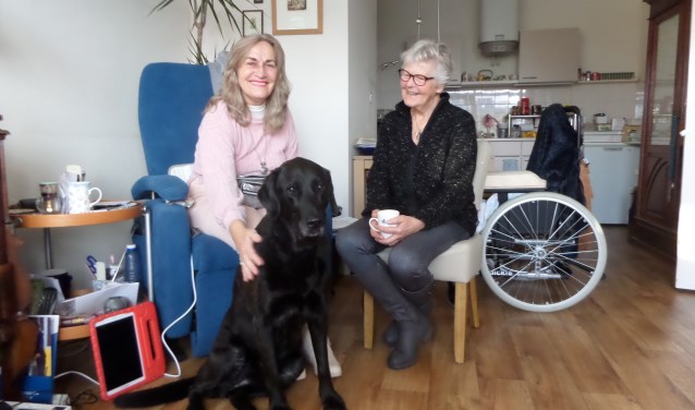 Deelneemster Carla Plantinga krijgt elke week bezoek van Igna van Engelen en Bob van Humanitas Vriendschappelijk Huisbezoek.