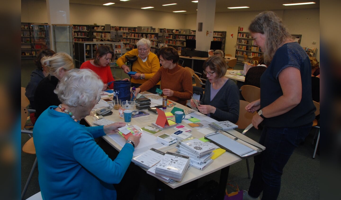 De workshop werken met papier sloeg aan.