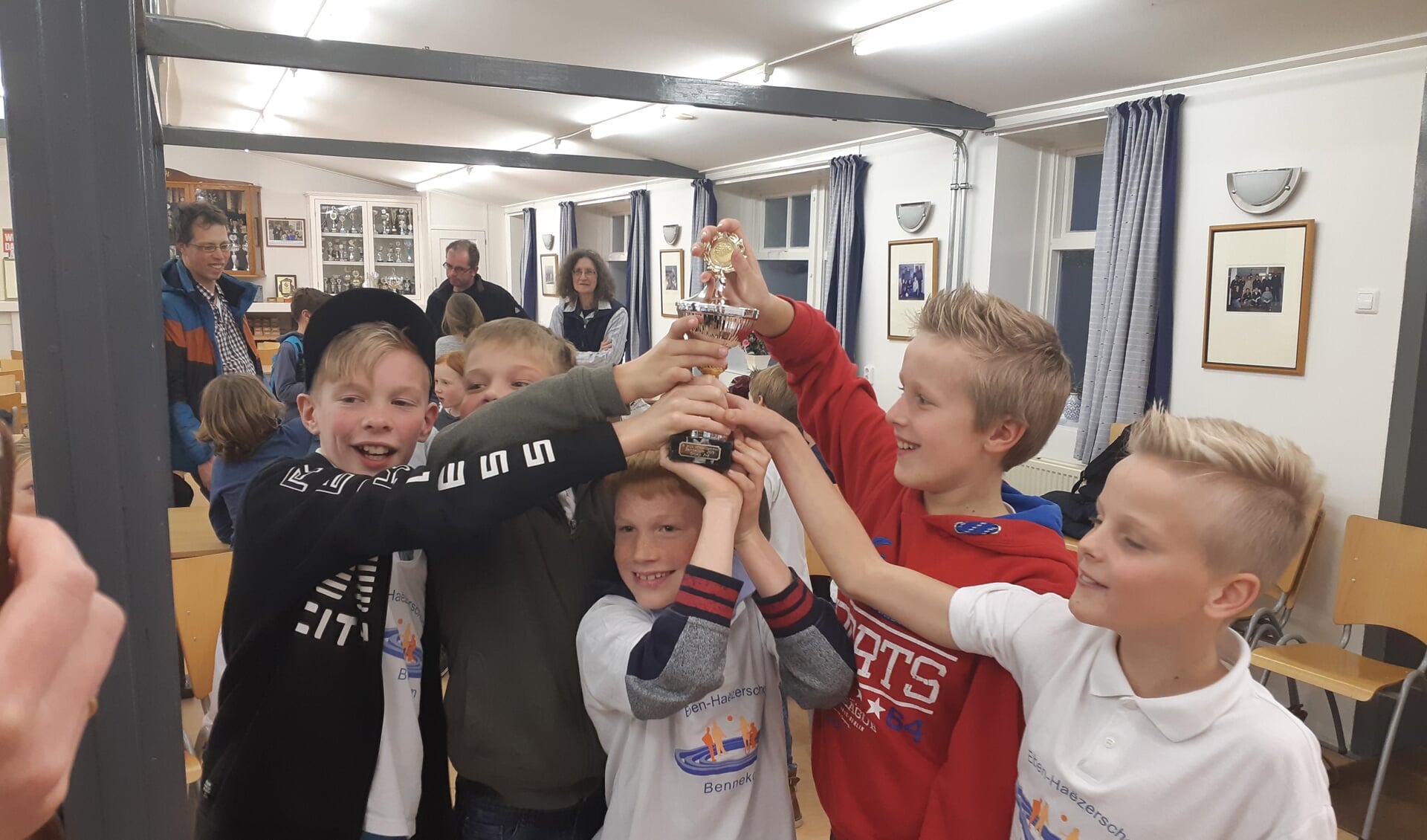 Het tweede pupillenteam van de Eben Haëzerschool mag zich kampioen van Bennekom noemen.