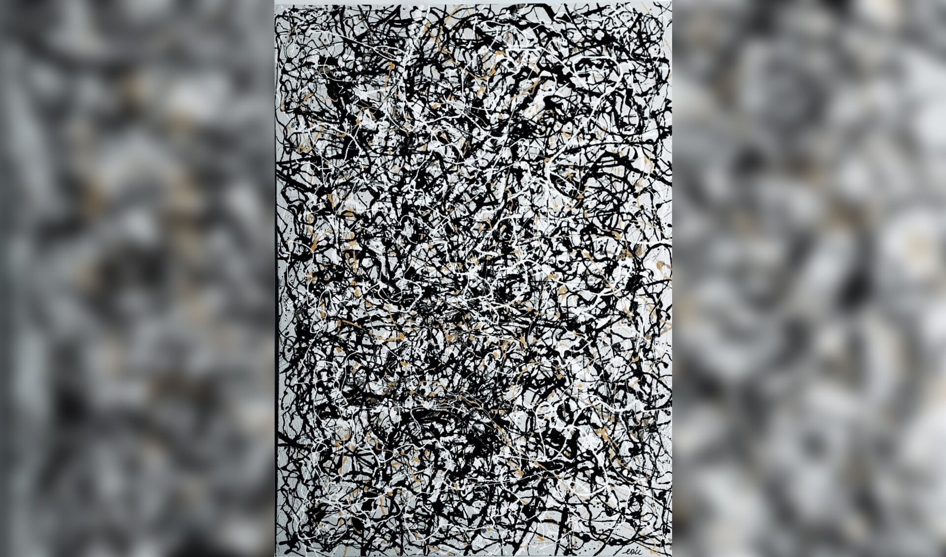 Schilderij in de stijl van Jackson Pollock