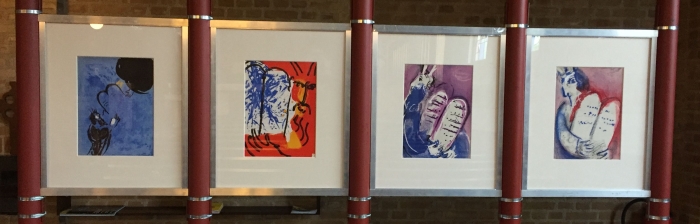 Litho's van Marc Chagall in de RK Kerk Bennekom 